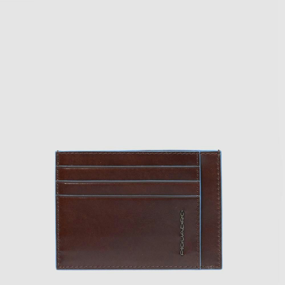 Чехол кожаный Piquadro PP2762B2R/MO для банковских карт коричневый