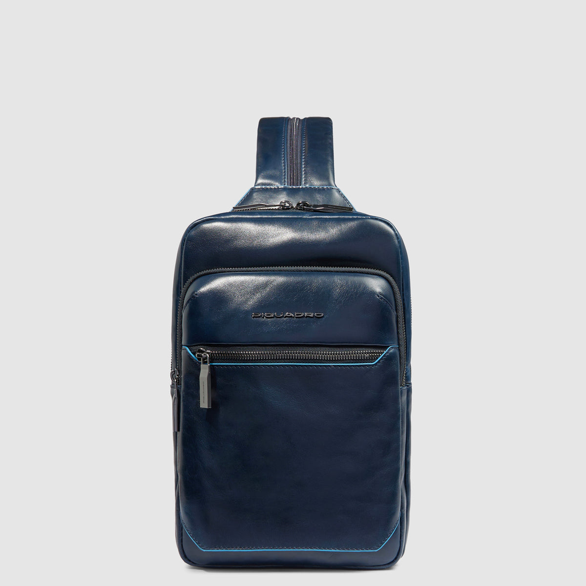 Рюкзак с одной лямкой Piquadro CA6589B2/BLU2 кожаный синий